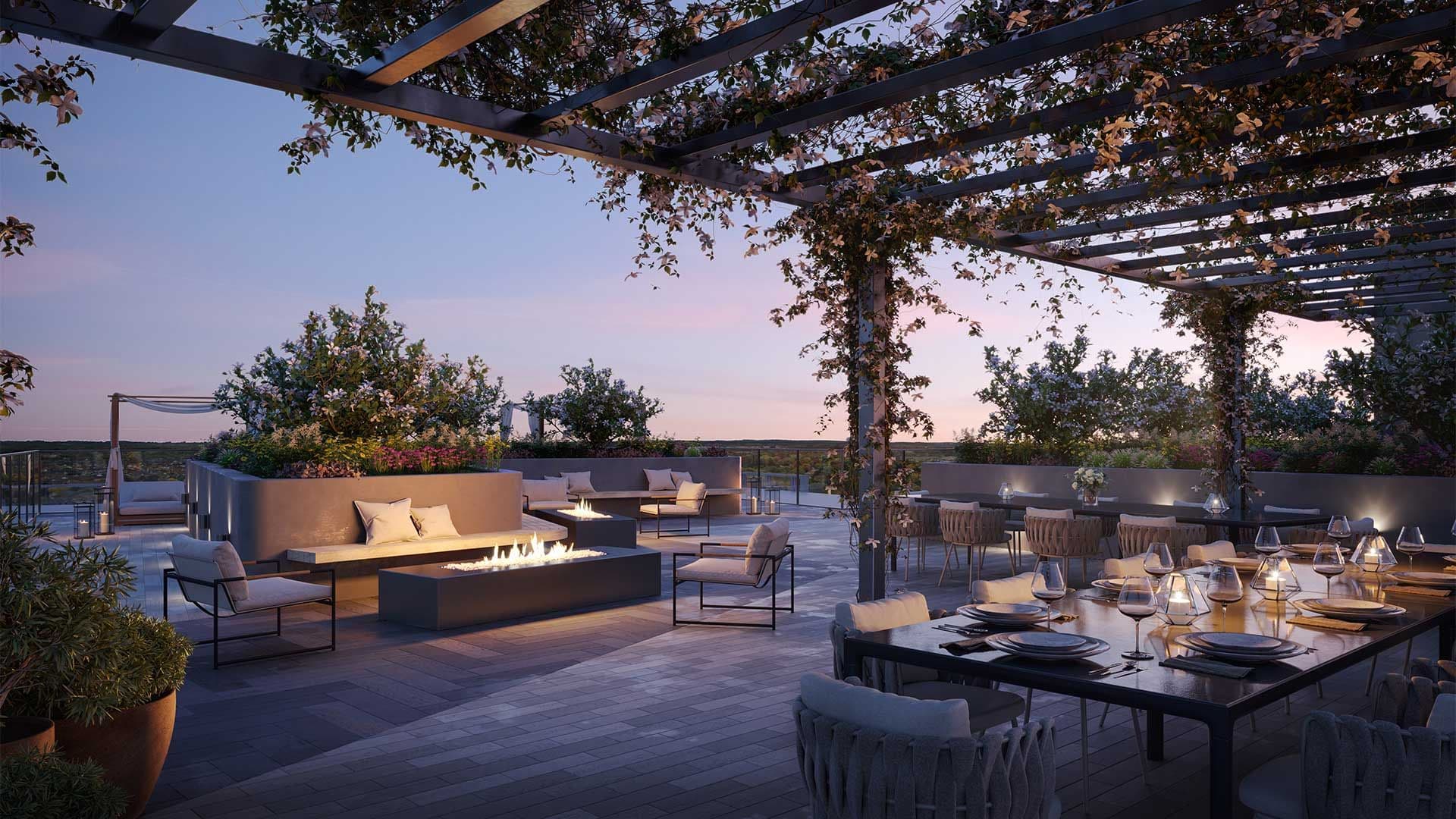 Highland Commons Exterior terrace